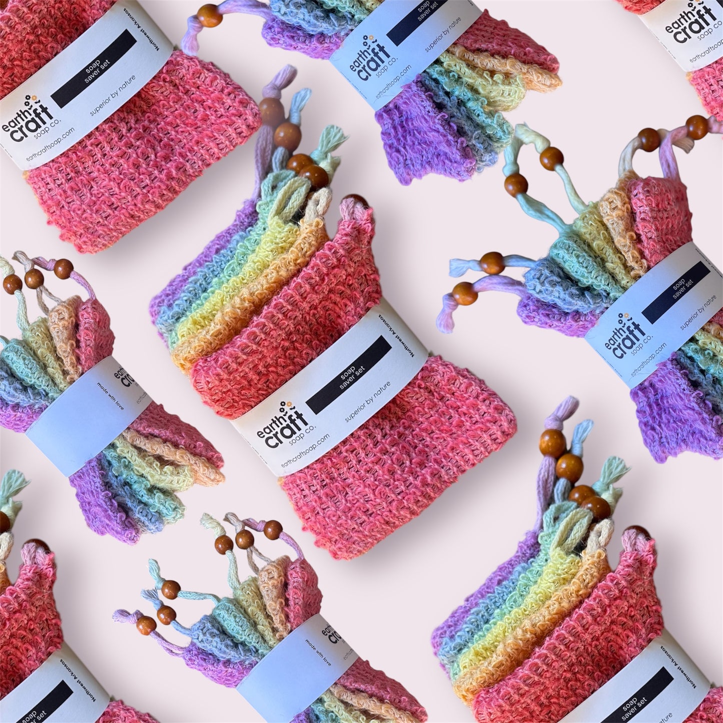 Soap Saver Bags Rainbow Set of 6