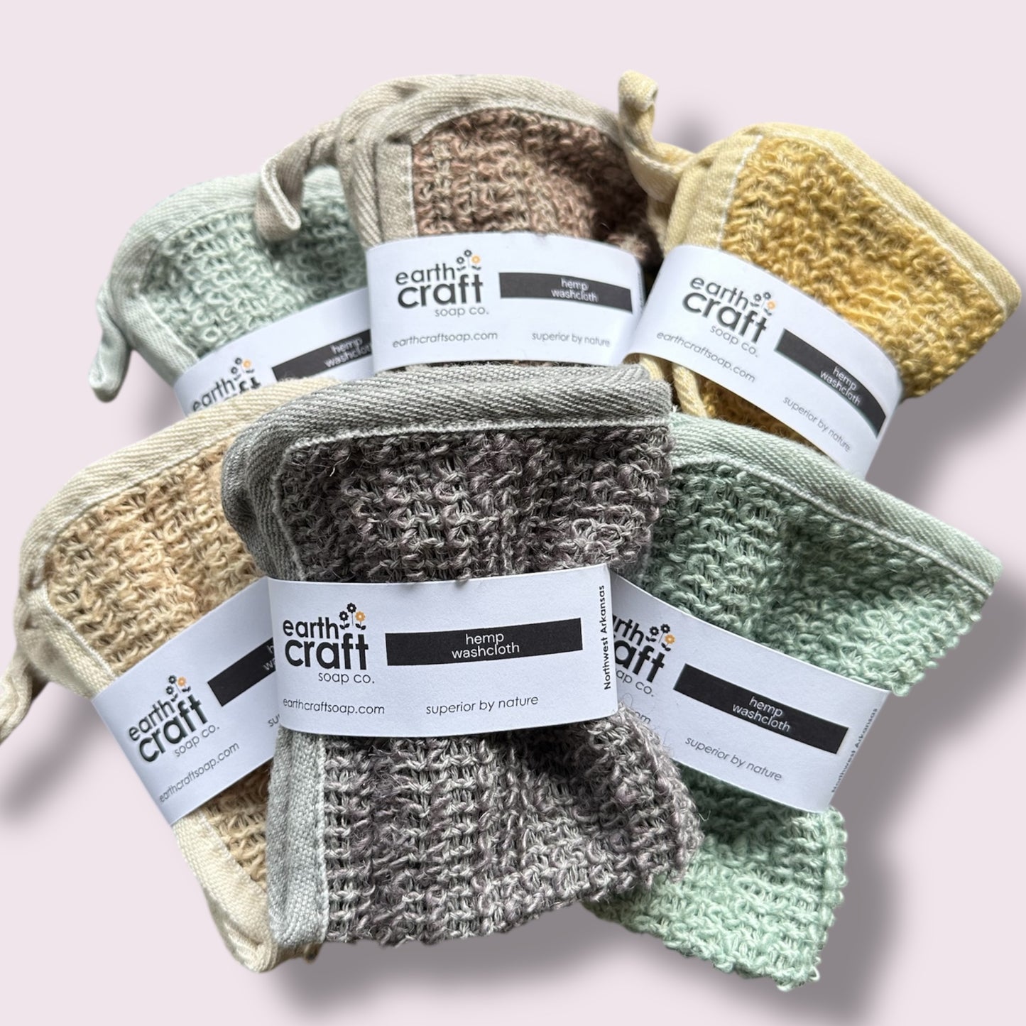 Earthtone Set of 6 Exfoliating Washcloths