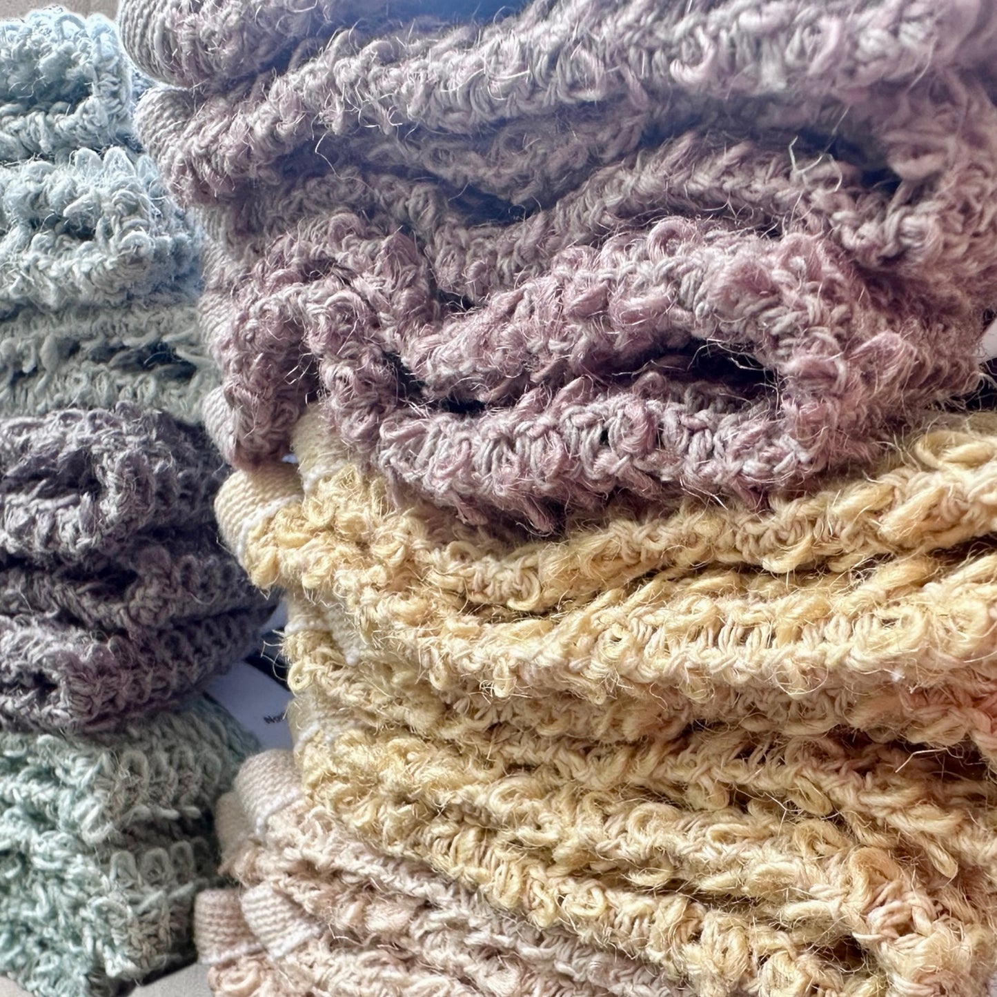 Earthtone Set of 6 Exfoliating Washcloths
