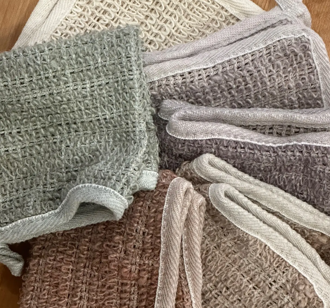 Earthtone Set of 6 Exfoliating Washcloths