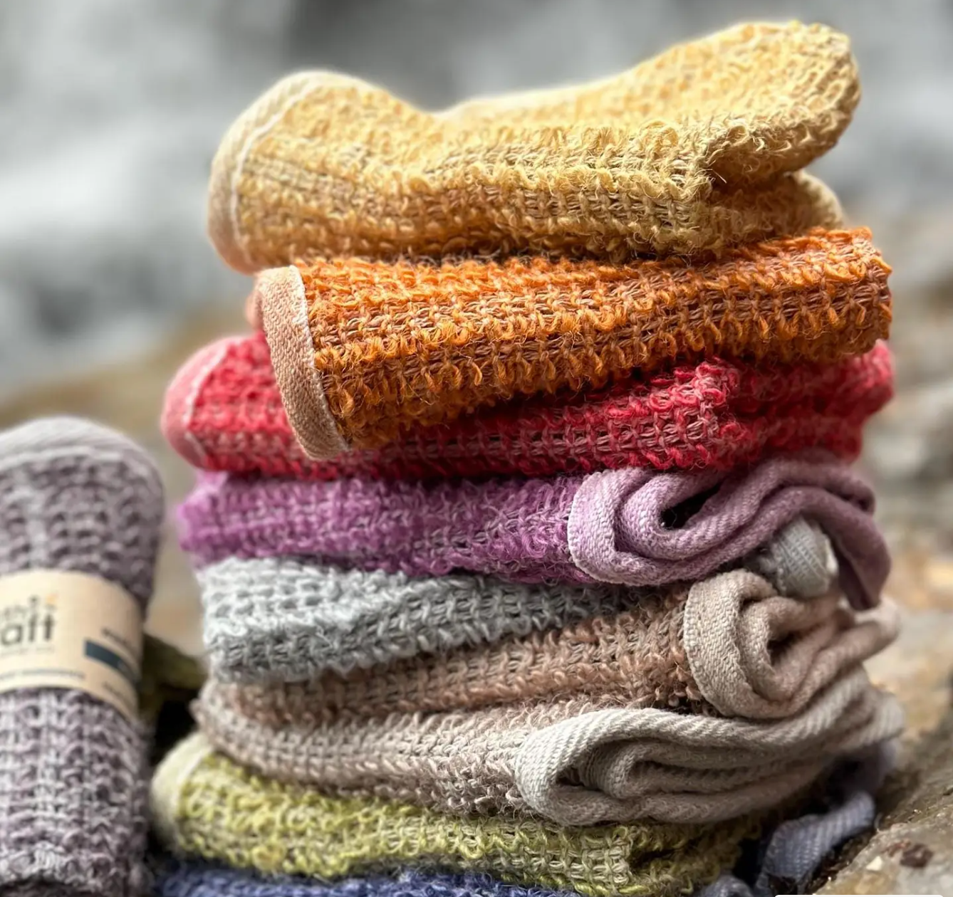 Hand-Dyed Exfoliating Washcloth – Choose Your Color