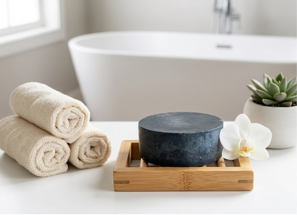 Handmade Activated Charcoal and Tea Tree Soap for Acne by Earthcraft Soap Co.