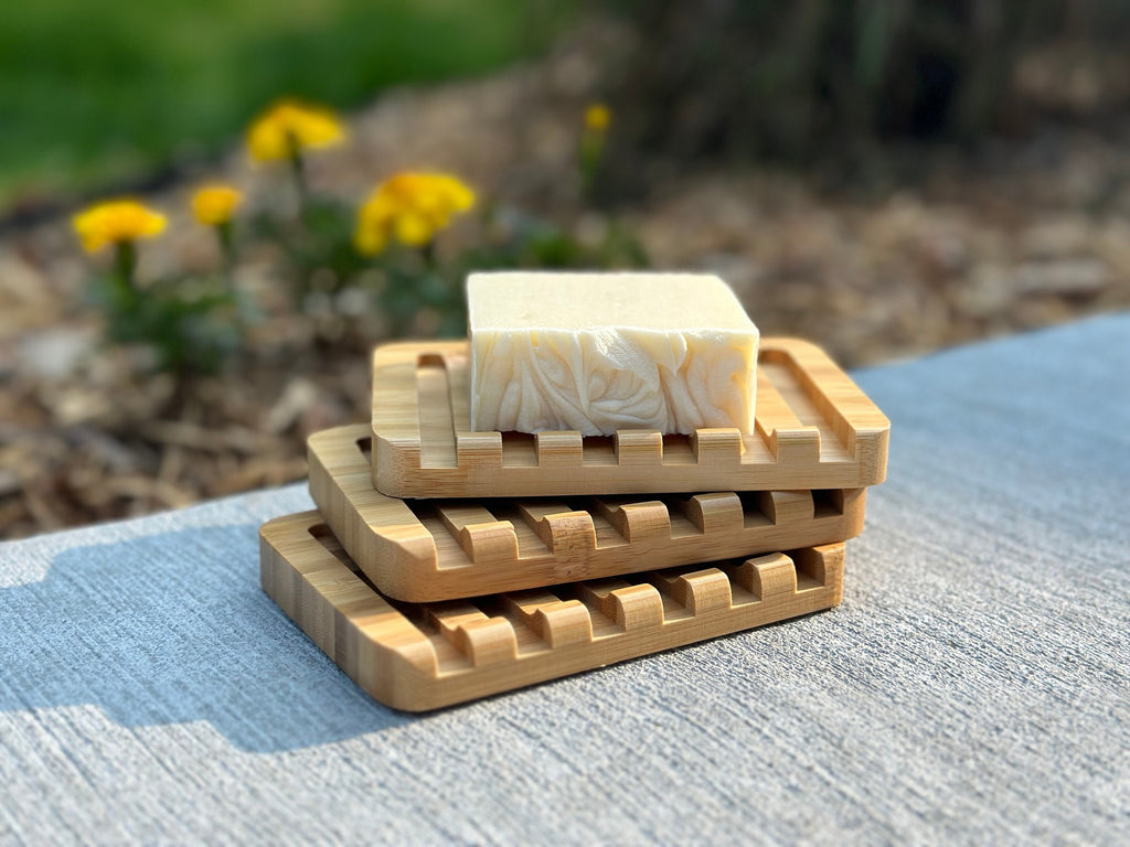 Self Draining Bamboo Soap Dish | Waterfall Soap Dish