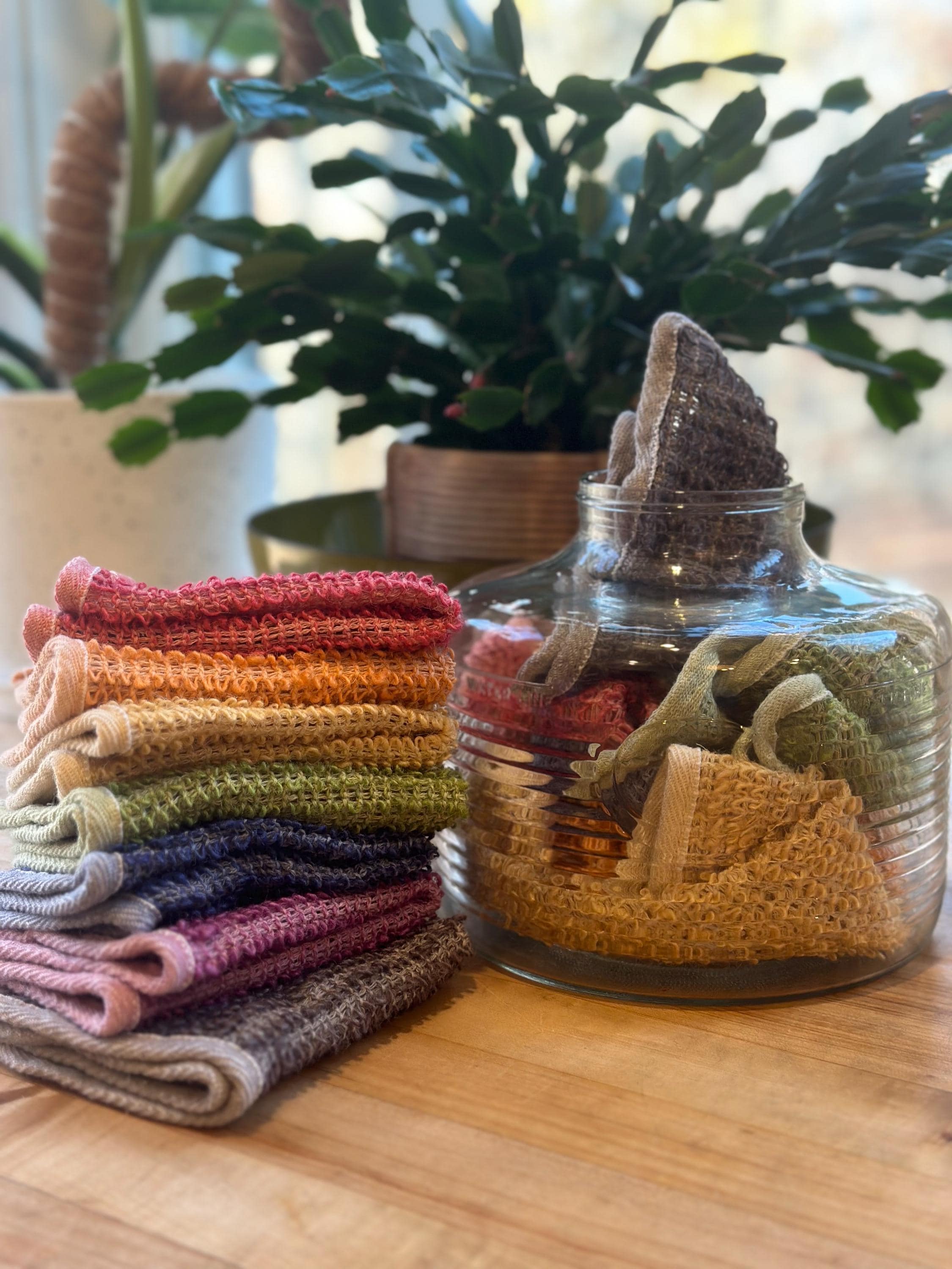 Hand-Dyed Exfoliating Washcloth – Choose Your Color
