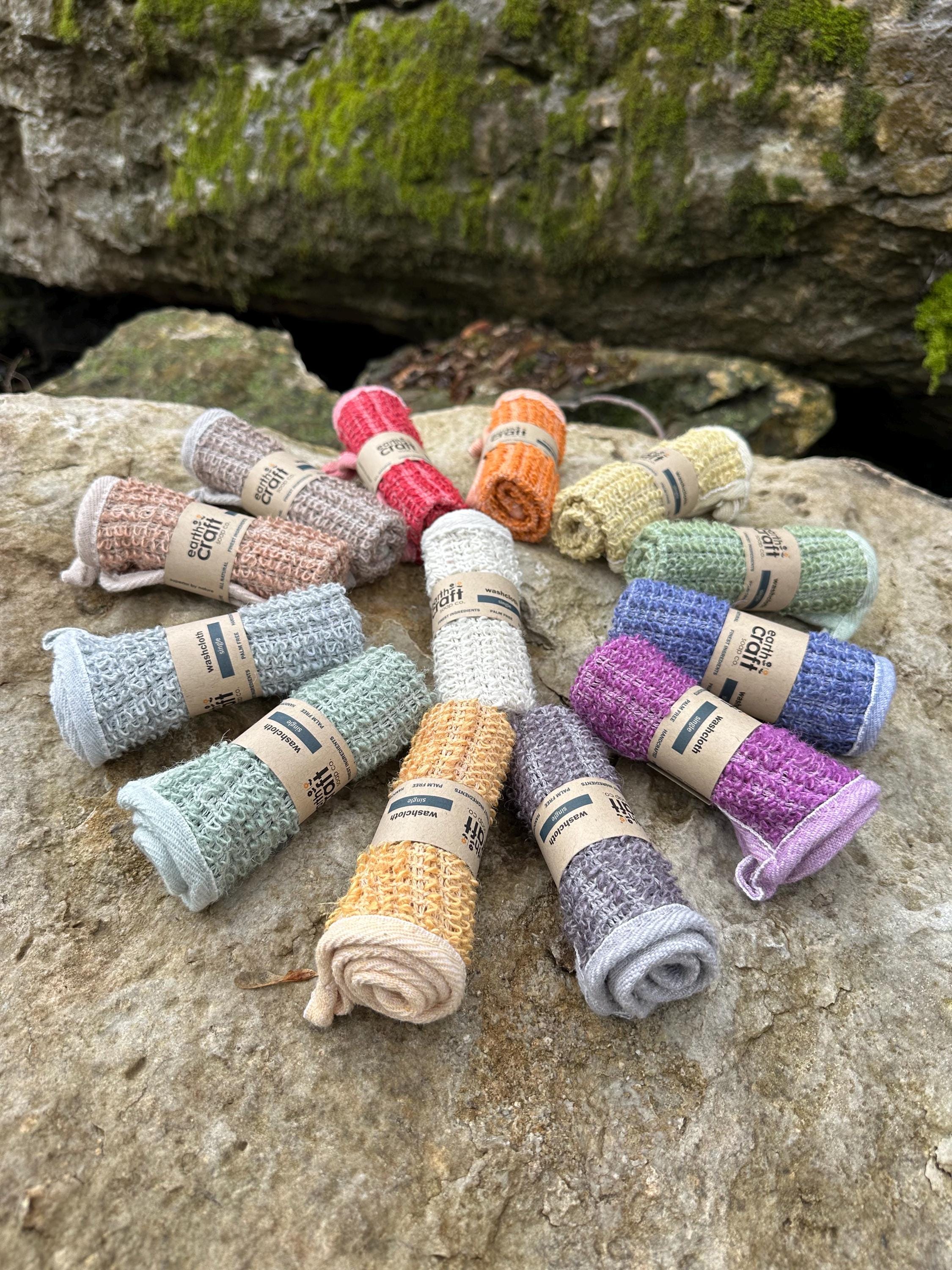 Hand-Dyed Exfoliating Washcloth – Choose Your Color