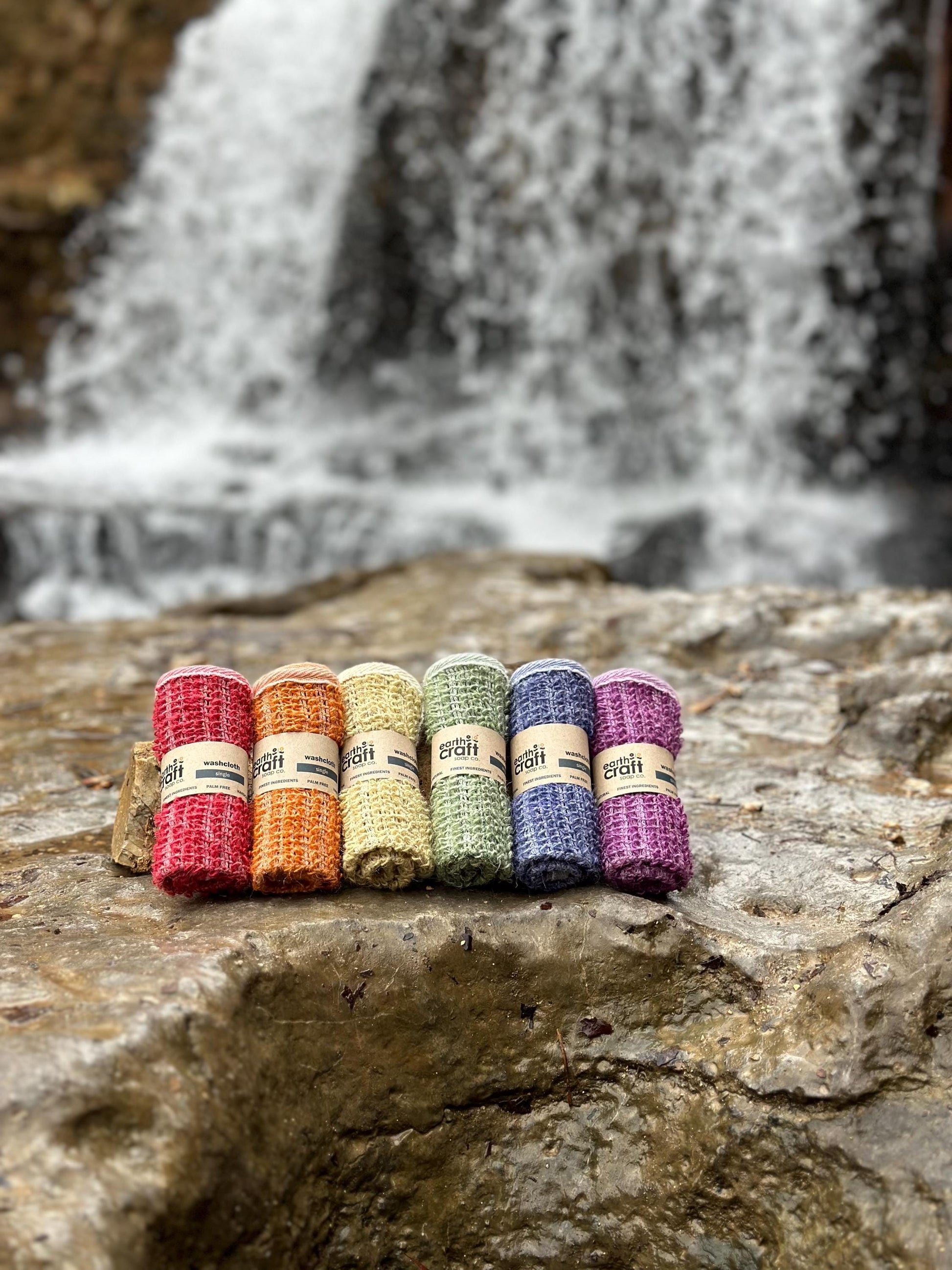 Rainbow Set of 6 Exfoliating Washcloths / Dishcloths | Best Washcloths Ever | Multi Purpose | Naturally Beautiful | Kitchen Dish Cloths