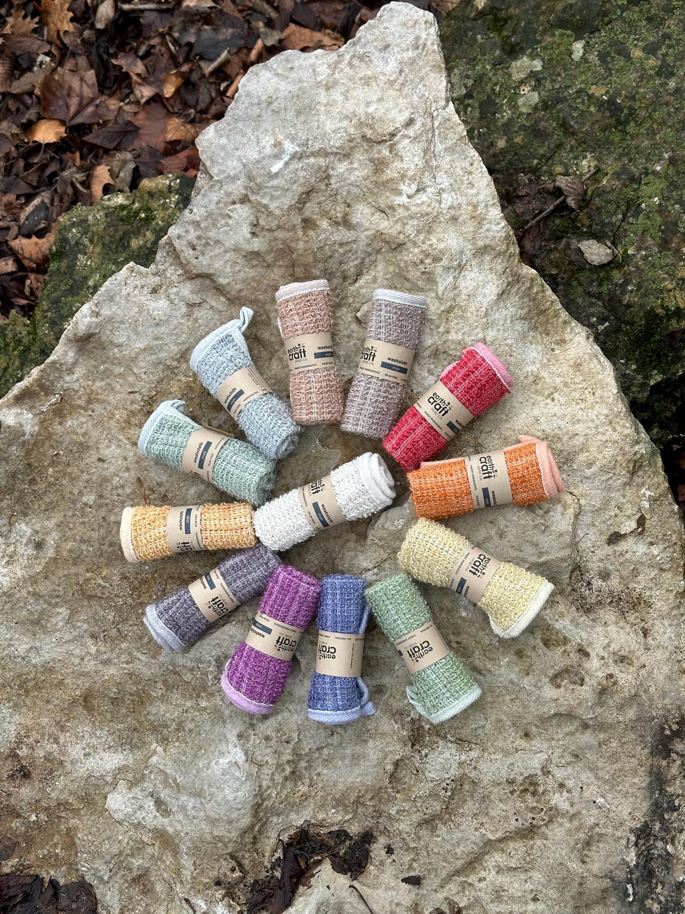 Hand-Dyed Exfoliating Washcloth – Choose Your Color