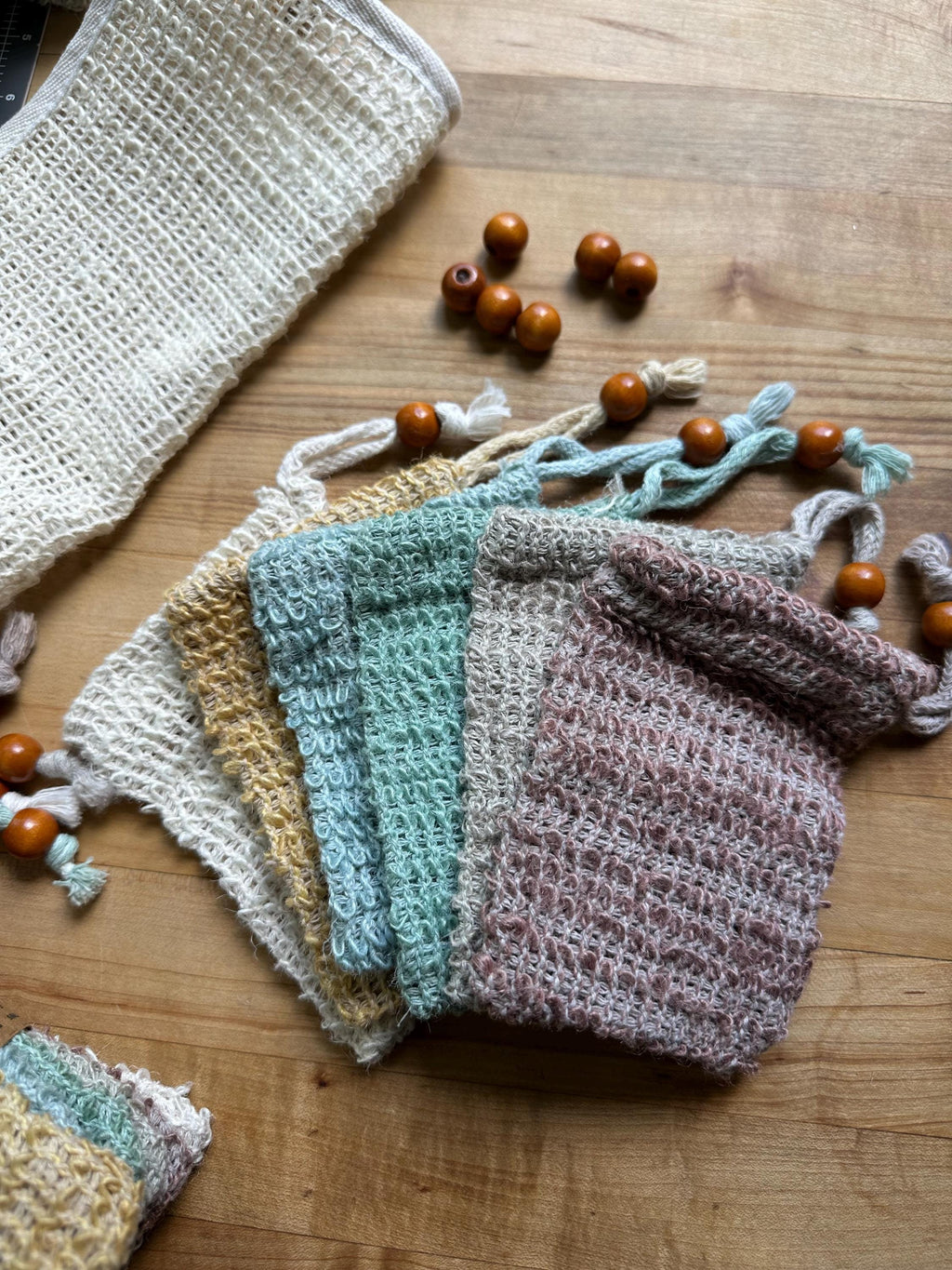 Soap Saver Bags Earthtone Set of 6