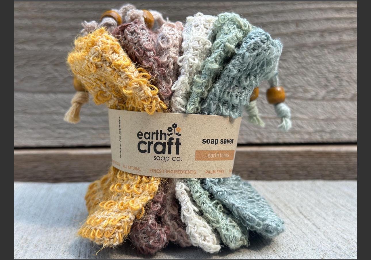 Soap Saver Bags Earthtone Set of 6