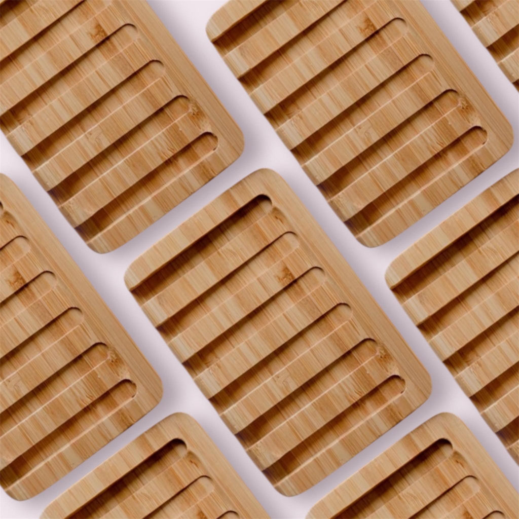 Self Draining Bamboo Soap Dish | Waterfall Soap Dish