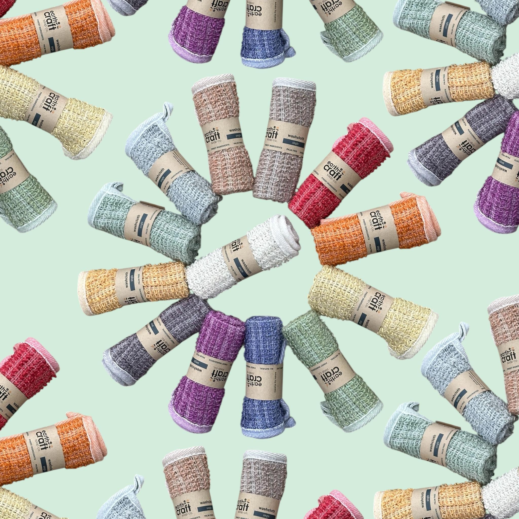 Hand-Dyed Exfoliating Washcloth – Choose Your Color