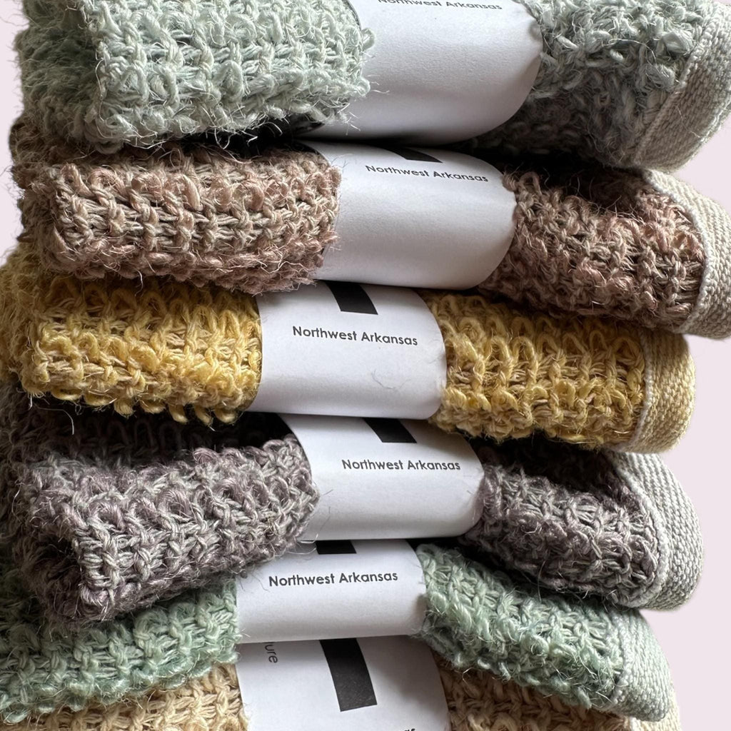 Earthtone Set of 6 Exfoliating Washcloths