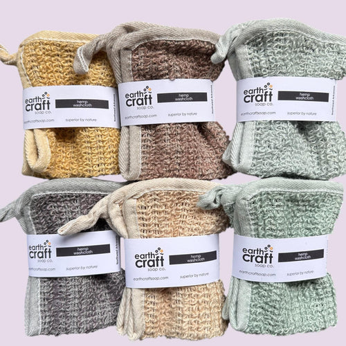 Earthtone Set of 6 Exfoliating Washcloths
