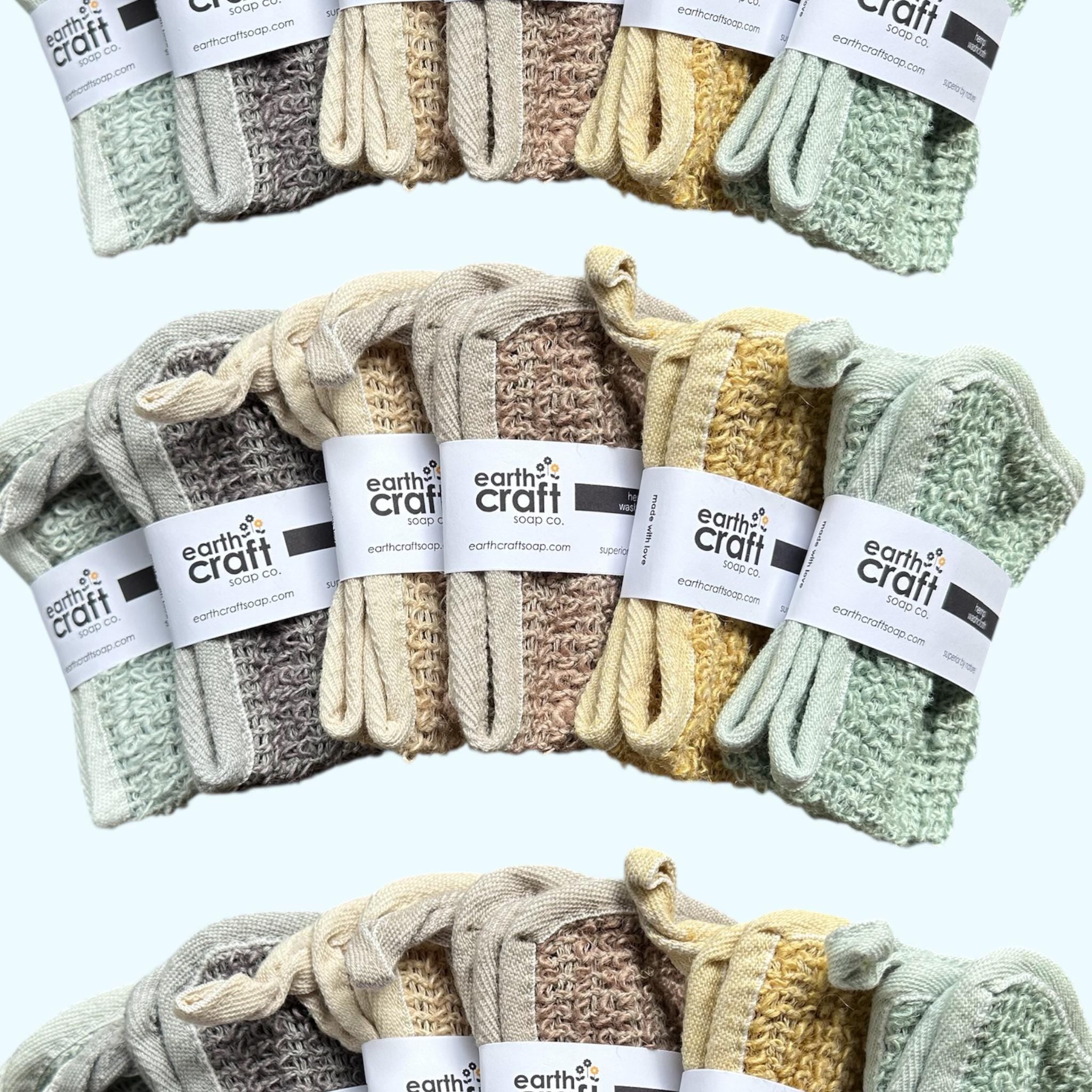Earthtone Set of 6 Exfoliating Washcloths