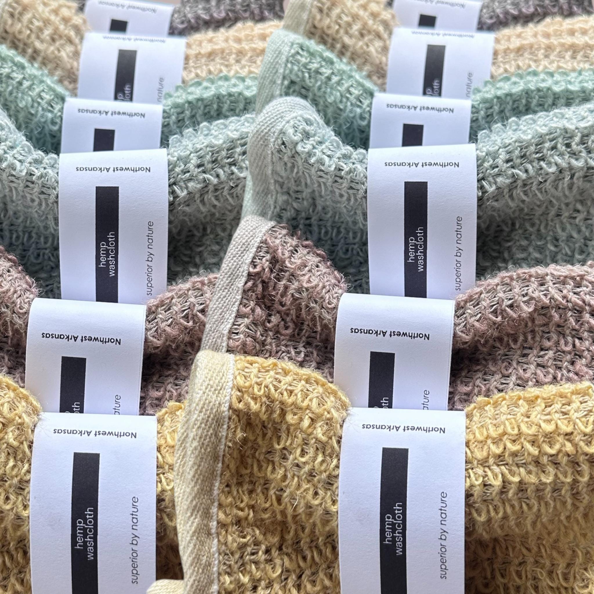 Earthtone Set of 6 Exfoliating Washcloths