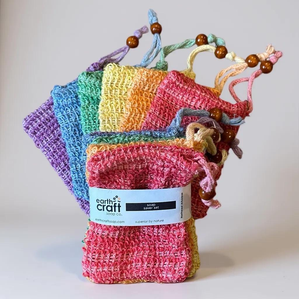 Soap Saver Bags Rainbow Set of 6