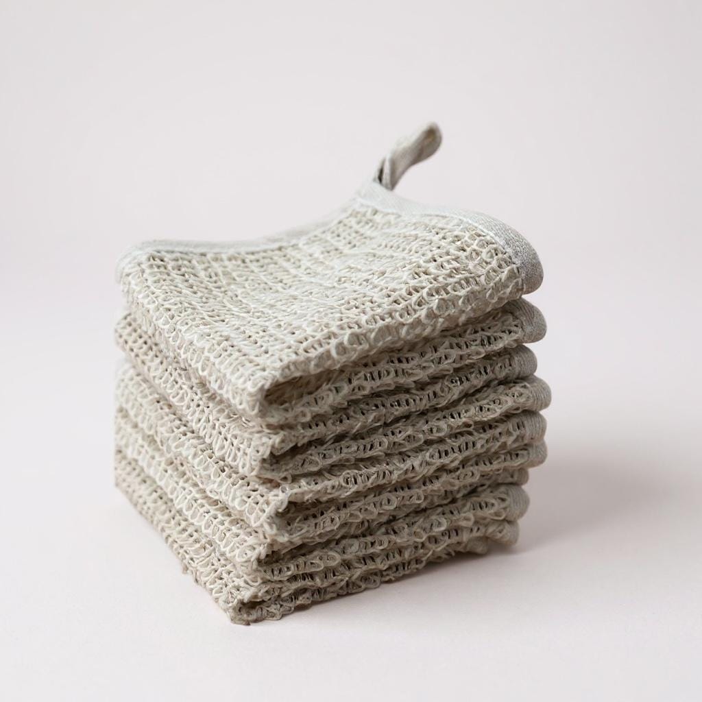 Natural Hemp Exfoliating Washcloth