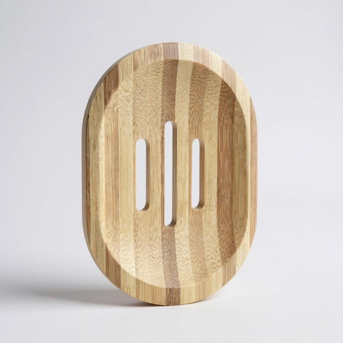 Eco-Friendly Bamboo Soap Dish: Self-Draining, Zero Waste