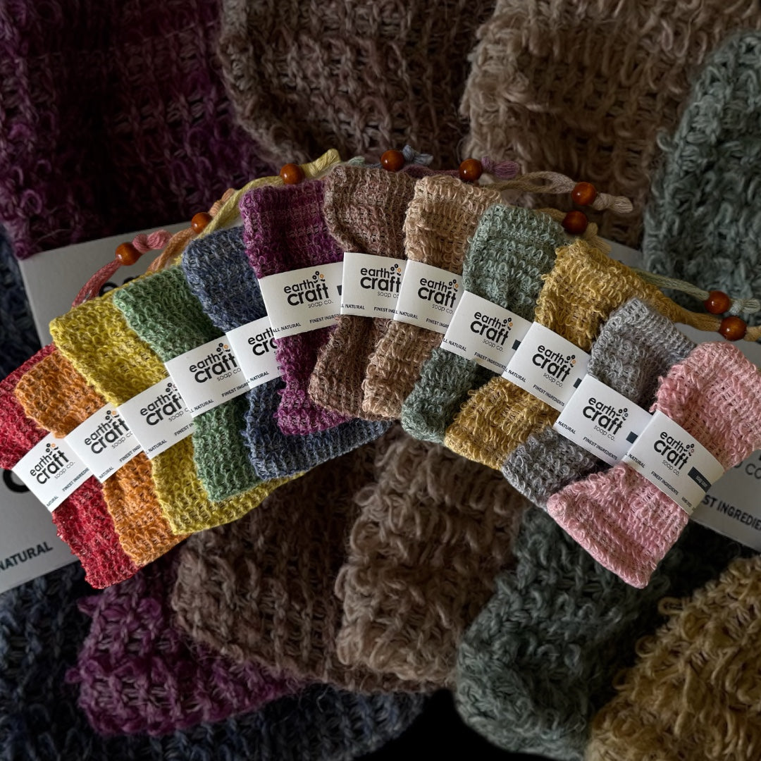 Hand-Dyed Exfoliating Soap Saver Bag – Choose your color