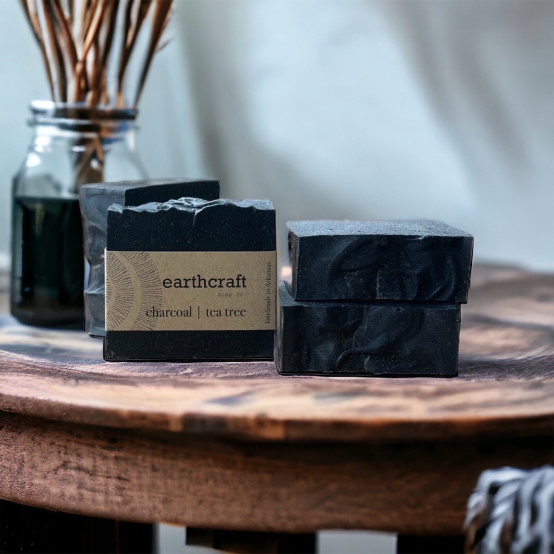 Acne Detox Soap Charcoal Tea Tree Soap Bar - All Natural | Vegan | Palm Free | Cold Process Soap