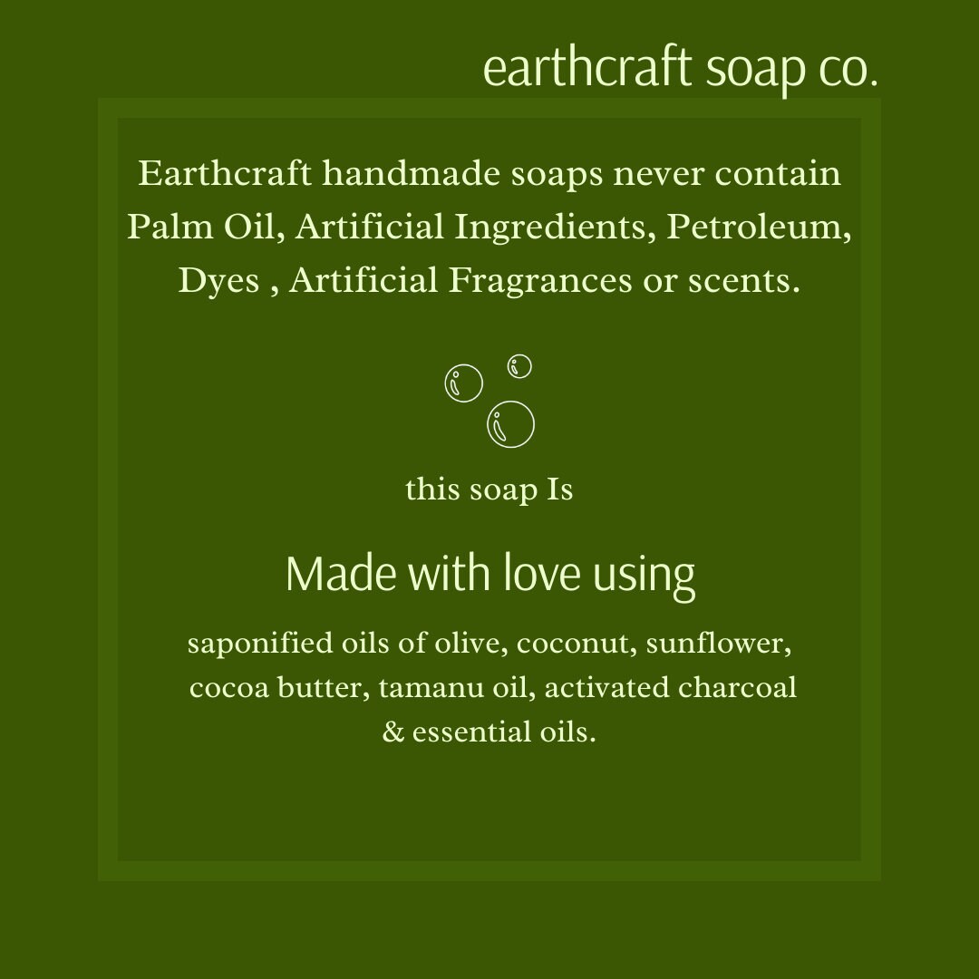 Acne Detox Soap Charcoal Tea Tree Soap Bar - All Natural | Vegan | Palm Free | Cold Process Soap